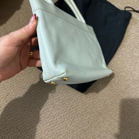 Mini Light Blue Chanel Caviar Shopper Bag with Gold Hardware - Picture 4 of 8